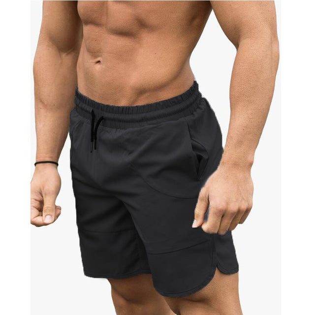 Fitness Shark Summer Jogger Shorts Men Patchwork Running Sports Workout Shorts Quick Dry Training Gym Athletic Shorts