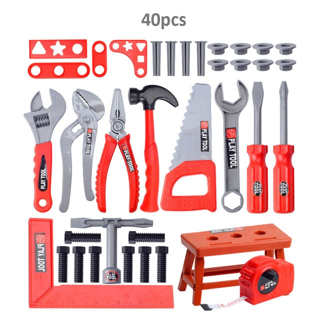 Kids Toolbox Kit Educational Toys Simulation Repair Tools Toys Drill Plastic Game Learning Engineering Puzzle Toys Gifts For Boy