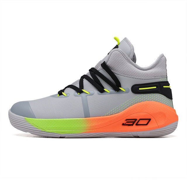 2020 New Basketball Shoes Men Non-slip Cushioning Basket Ball Kids Sport Shoes Training High Top Sneakers Women Curry 6 Shoes