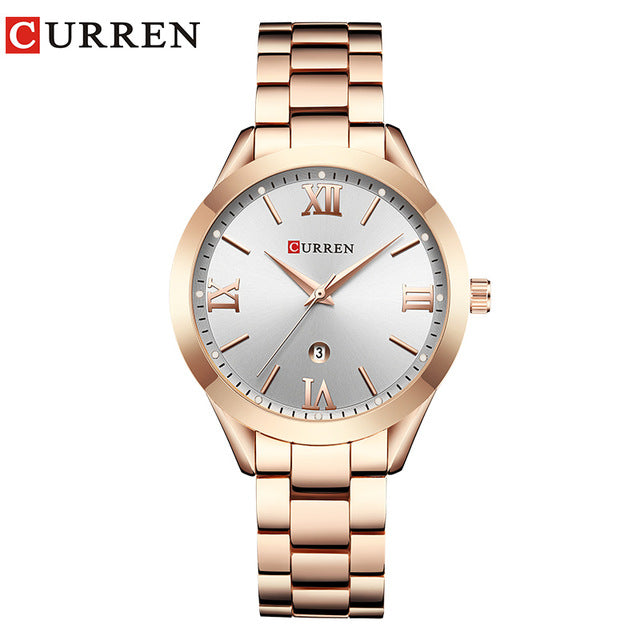 CURREN Gold Watch Women Watches Ladies Creative Steel Women&#39;s Bracelet Watches Female Clock Relogio Feminino Montre Femme