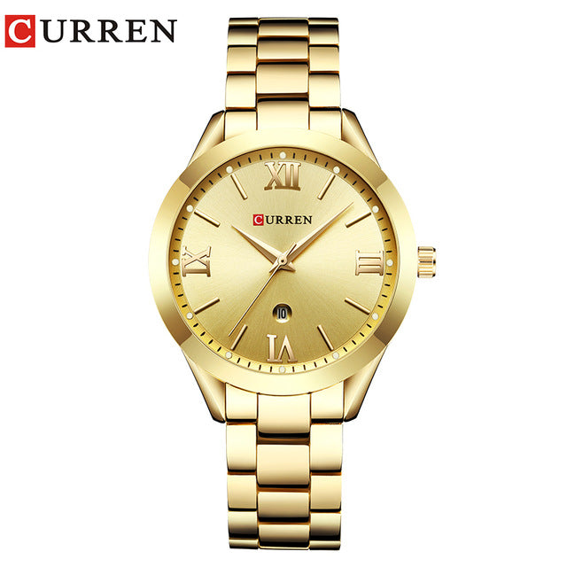 CURREN Gold Watch Women Watches Ladies Creative Steel Women&#39;s Bracelet Watches Female Clock Relogio Feminino Montre Femme