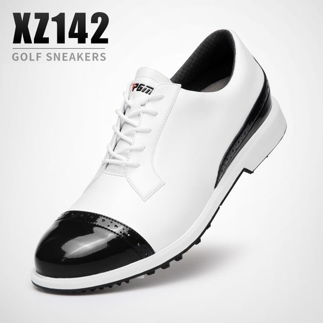 Pgm Golf Shoes Men Waterproof Breathable Golf Shoes Slip Resistant Sports Sneakers Outdoor Brogue Style Golf Trainers