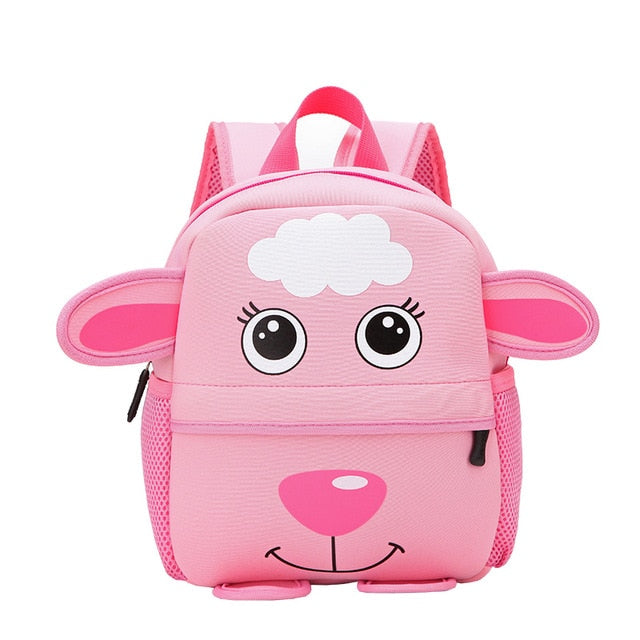 2020 New 3D Animal Children Backpacks Brand Design Girl Boys Backpack Toddler Kids Neoprene School Bags Kindergarten Cartoon Bag