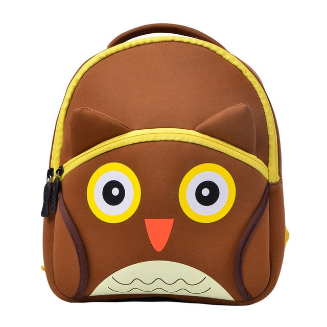 2020 New 3D Animal Children Backpacks Brand Design Girl Boys Backpack Toddler Kids Neoprene School Bags Kindergarten Cartoon Bag