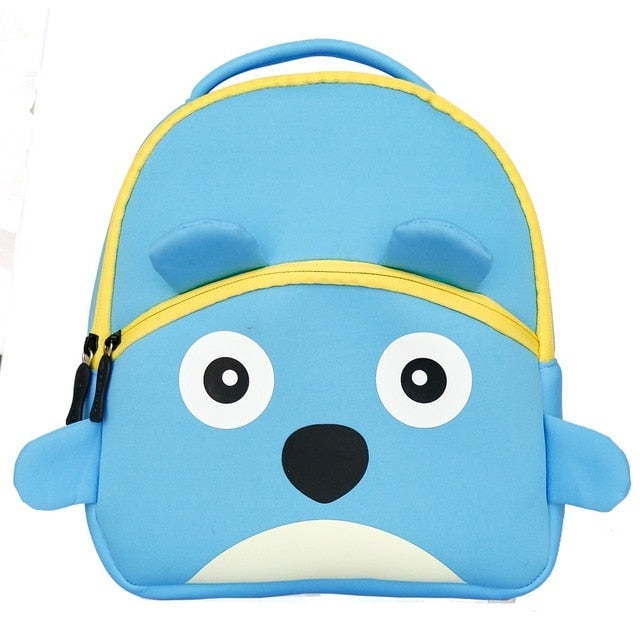 2020 New 3D Animal Children Backpacks Brand Design Girl Boys Backpack Toddler Kids Neoprene School Bags Kindergarten Cartoon Bag