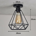 Modern Ceiling Lights Lustre Luminaria E27 Ceiling Lamp Loft Iron Cage Fixtures Abajur Home Lighting Plafonnier For Living Room