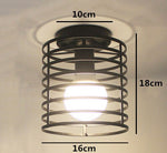 Modern Ceiling Lights Lustre Luminaria E27 Ceiling Lamp Loft Iron Cage Fixtures Abajur Home Lighting Plafonnier For Living Room
