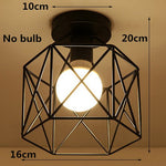 Modern Ceiling Lights Lustre Luminaria E27 Ceiling Lamp Loft Iron Cage Fixtures Abajur Home Lighting Plafonnier For Living Room