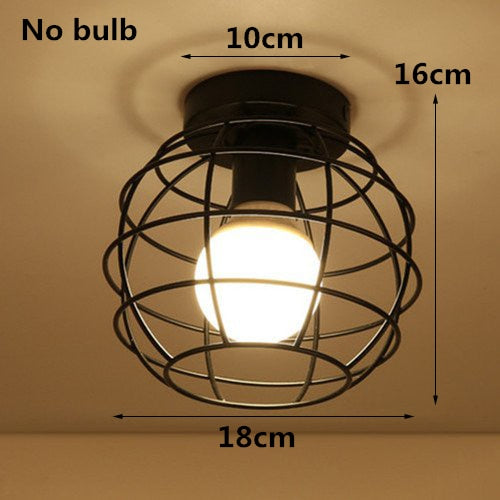 Modern Ceiling Lights Lustre Luminaria E27 Ceiling Lamp Loft Iron Cage Fixtures Abajur Home Lighting Plafonnier For Living Room