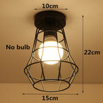 Modern Ceiling Lights Lustre Luminaria E27 Ceiling Lamp Loft Iron Cage Fixtures Abajur Home Lighting Plafonnier For Living Room