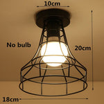 Modern Ceiling Lights Lustre Luminaria E27 Ceiling Lamp Loft Iron Cage Fixtures Abajur Home Lighting Plafonnier For Living Room