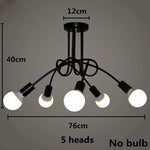Modern Ceiling Lights Lustre Luminaria E27 Ceiling Lamp Loft Iron Cage Fixtures Abajur Home Lighting Plafonnier For Living Room
