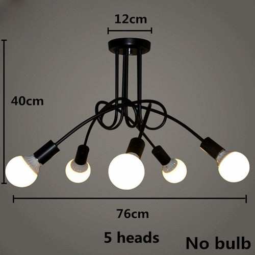 Modern Ceiling Lights Lustre Luminaria E27 Ceiling Lamp Loft Iron Cage Fixtures Abajur Home Lighting Plafonnier For Living Room