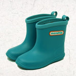 Kids Boy rubber Rain Boots Girls Boys children Ankle Rainboots Waterproof shoes Round toe Water Shoes soft Rubber Shoes