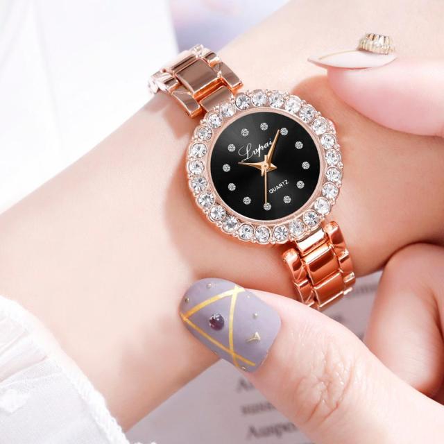 Lvpai Brand Luxury Bracelet Watches Set For Women Fashion Geometric Bangle Quartz Clock Ladies Wrist Watch Zegarek Damski