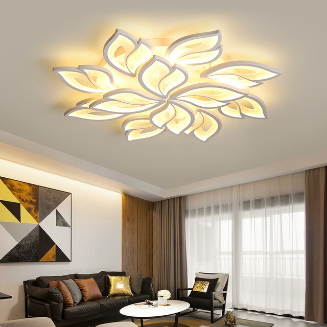 New LED Chandelier For Living Room Bedroom Home Chandelier Modern Led Ceiling Chandelier Lamp Petal shape Lighting chandelier