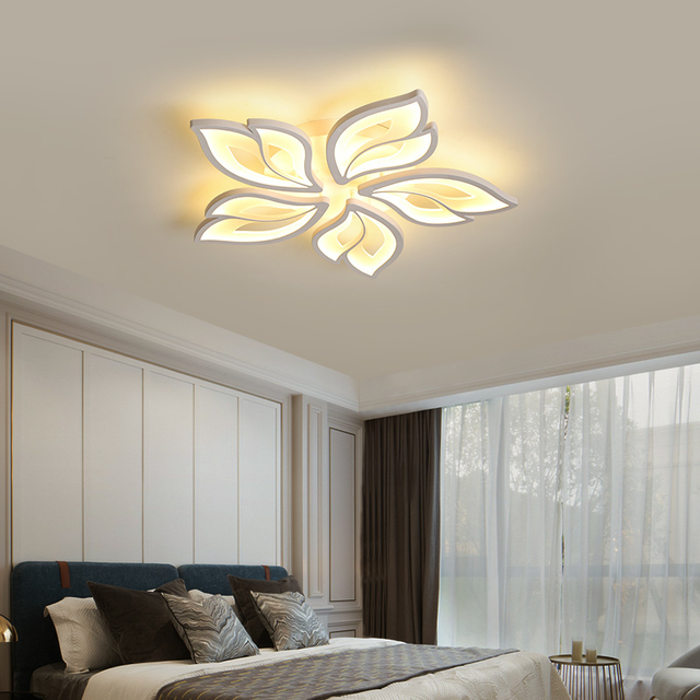 New LED Chandelier For Living Room Bedroom Home Chandelier Modern Led Ceiling Chandelier Lamp Petal shape Lighting chandelier