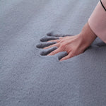 Imitation Rabbit Fur Carpet Plush Soft Comfortable Modern Simple Bedroom/living Room Rug Balcony Mat Solid Color