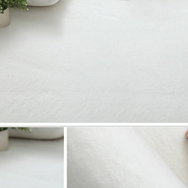 Imitation Rabbit Fur Carpet Plush Soft Comfortable Modern Simple Bedroom/living Room Rug Balcony Mat Solid Color