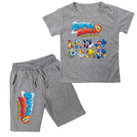 2020 Boys Girls T Shirt Summer Kids Baby Superzings T Shirt Super Zings Boy Outfit Sport Suit Children Clothing Set 2-14 Years
