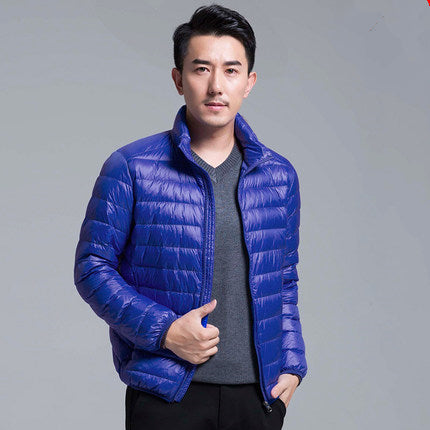Men's All-Season Ultra Lightweight Packable Down Jacket Water and Wind-Resistant Breathable Coat Big Size Men Hoodies Jackets