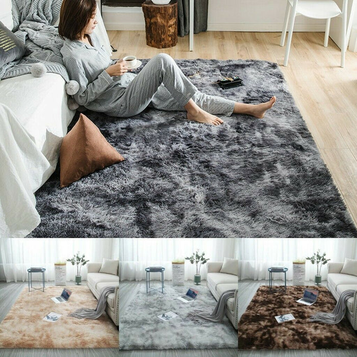 Fluffy Faux Fur Sheepskin Rug Non Slip Large Floor Carpet Rugs Mat Plush Soft