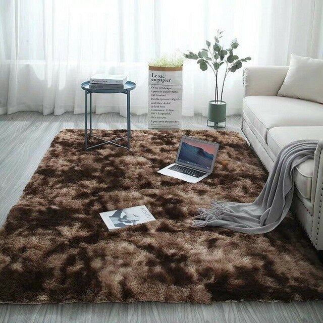 Fluffy Faux Fur Sheepskin Rug Non Slip Large Floor Carpet Rugs Mat Plush Soft