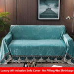 1/2/3/4-Seater European Luxury Sofa Towel Modern Brief Plush Fabric Sofa Cover All-inclusive Dust Couch Cover for Sofas