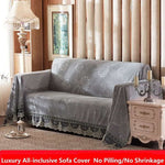 1/2/3/4-Seater European Luxury Sofa Towel Modern Brief Plush Fabric Sofa Cover All-inclusive Dust Couch Cover for Sofas