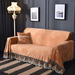 1/2/3/4-Seater European Luxury Sofa Towel Modern Brief Plush Fabric Sofa Cover All-inclusive Dust Couch Cover for Sofas