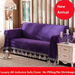 1/2/3/4-Seater European Luxury Sofa Towel Modern Brief Plush Fabric Sofa Cover All-inclusive Dust Couch Cover for Sofas