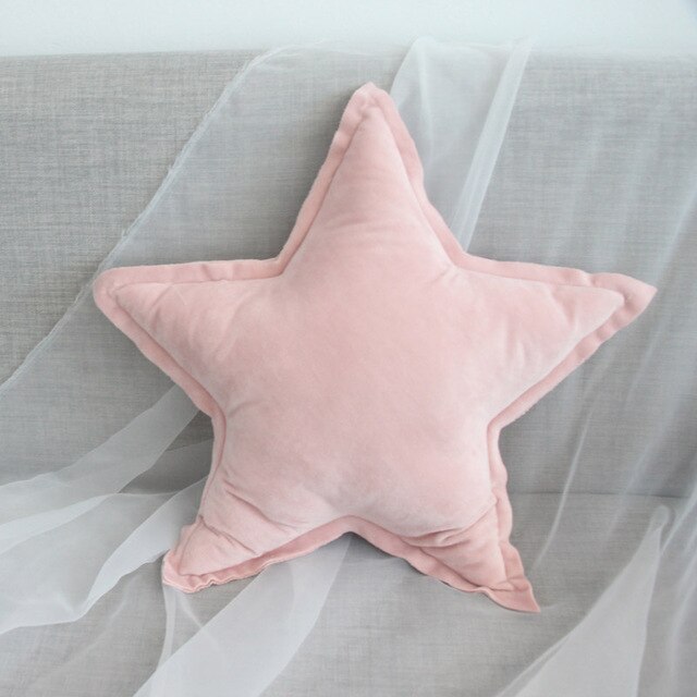 Plush Star heart Pillow Cushion Baby Pillow Cushions Birthday Gift Sweet Princess Pillow Teepee Tent Cushions