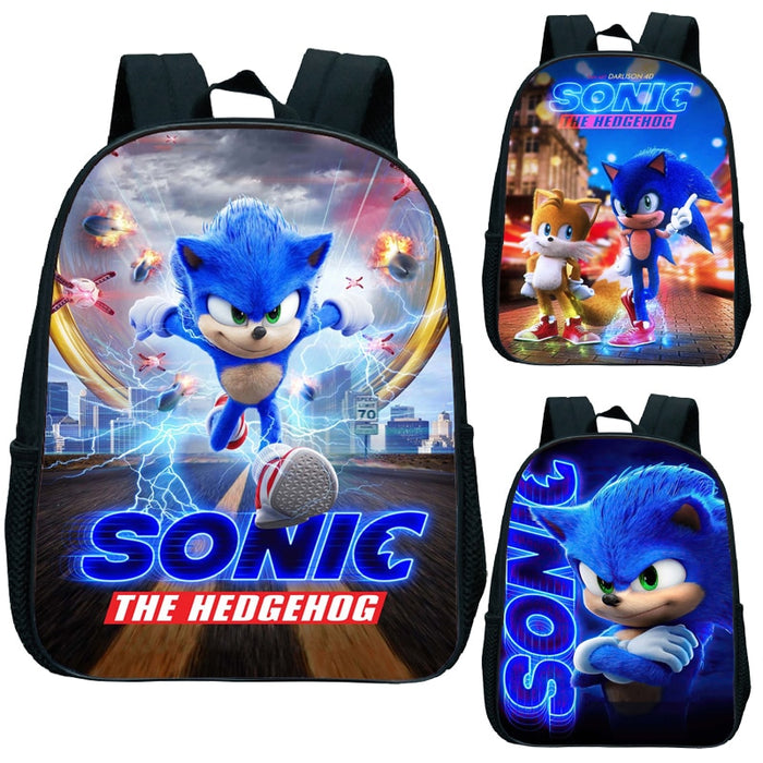 Cute Kids Sonic Kindergarten Backpack Printed Children School Bags Cool Pattern Child Bookbags Daily Rucksack Start School Gift