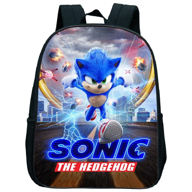 Cute Kids Sonic Kindergarten Backpack Printed Children School Bags Cool Pattern Child Bookbags Daily Rucksack Start School Gift