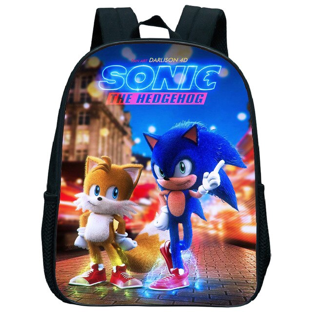 Cute Kids Sonic Kindergarten Backpack Printed Children School Bags Cool Pattern Child Bookbags Daily Rucksack Start School Gift