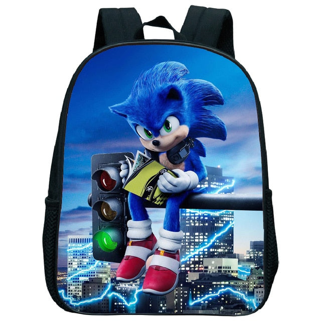 Cute Kids Sonic Kindergarten Backpack Printed Children School Bags Cool Pattern Child Bookbags Daily Rucksack Start School Gift