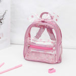 Kids Small Backpack Purse 2020 Summer PVC Transparent School Bags for Kindergarten Girl Clear School Backpack Bag Back Pack