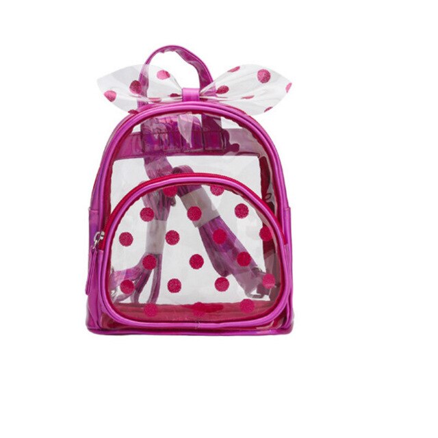 Kids Small Backpack Purse 2020 Summer PVC Transparent School Bags for Kindergarten Girl Clear School Backpack Bag Back Pack
