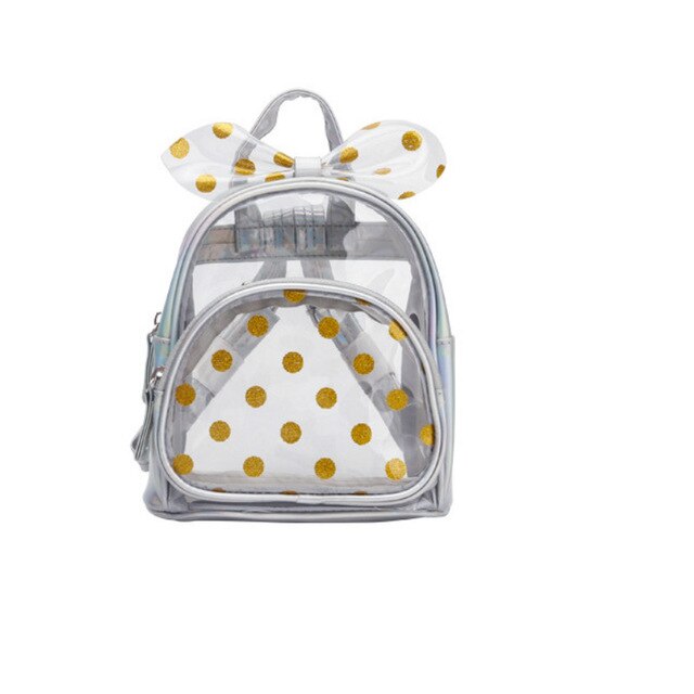 Kids Small Backpack Purse 2020 Summer PVC Transparent School Bags for Kindergarten Girl Clear School Backpack Bag Back Pack