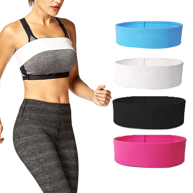 Running Breast Support Band BeltSports Bra Alternative Accessory Raining Athletic Adjustable Running Anti-Bounce 1 Pcs