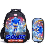 16 Inch Mario Bros Sonic Children School Bags Orthopedic Backpack Kids School Boys Girls Mochila Infantil Cartoon Bags