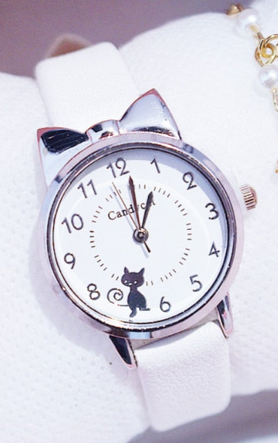 Girl Elementary School Student Fashion Watch Set Little Girl Cute Girl Watch Kids Watch Analog Children Quartz Electronic Watch