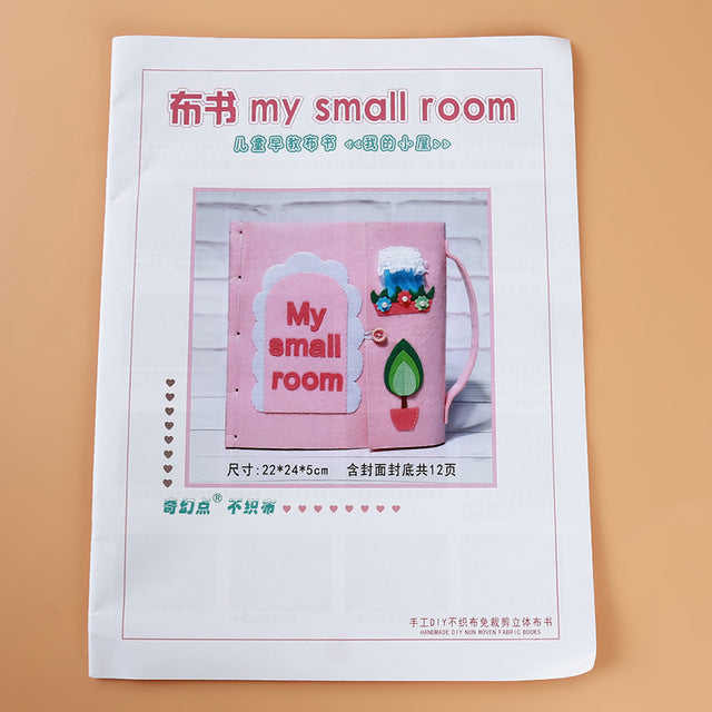 Kid Cloth Book DIY Panting Book Manual Intelligence Children Toy Book Early Education Development Reading Books Kids Gift