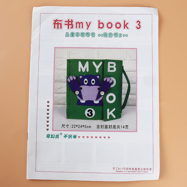 Kid Cloth Book DIY Panting Book Manual Intelligence Children Toy Book Early Education Development Reading Books Kids Gift