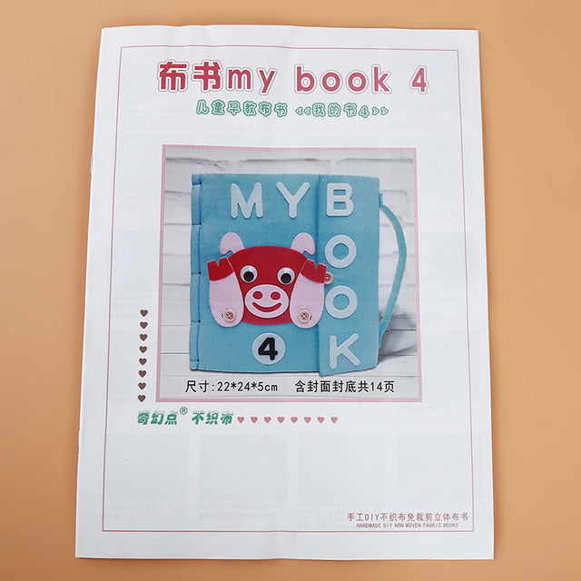 Kid Cloth Book DIY Panting Book Manual Intelligence Children Toy Book Early Education Development Reading Books Kids Gift