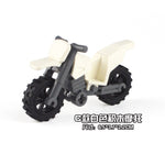 Creator Military Particles Accessory Motorcycle Tricycle Cartoon Car Brick Set Building Block Kid Toy Military Creators City Kit