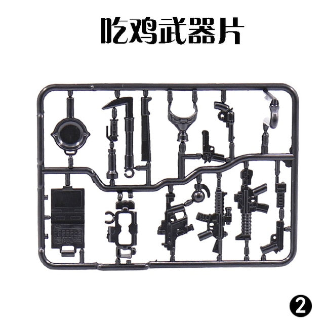 Creator Military Particles Accessory Motorcycle Tricycle Cartoon Car Brick Set Building Block Kid Toy Military Creators City Kit