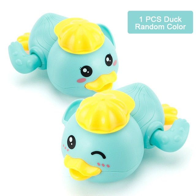 Single Sale Cute Cartoon Animal Tortoise Classic Baby Water Toy Infant Swim Turtle Wound-up Chain Clockwork Kids Beach Bath Toys