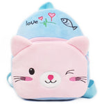 Fashion Children School Bags 3D Cartoon Print Plush Kids Backpack Kindergarten Boys and Girls School Bags Mini Backpack Book Bag