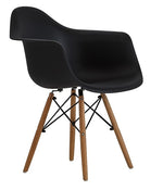 A set of 4 medieval design dining chairs, retro design armchairs with solid beech legs, kitchen dining chairs（white/black）